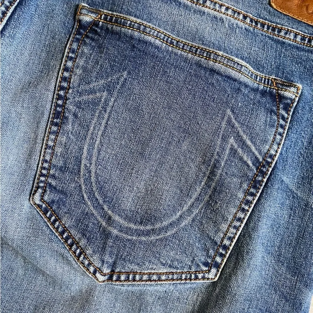 True Religion Rocco Relaxed‎ Skinny Jeans Mens Size 42 Short